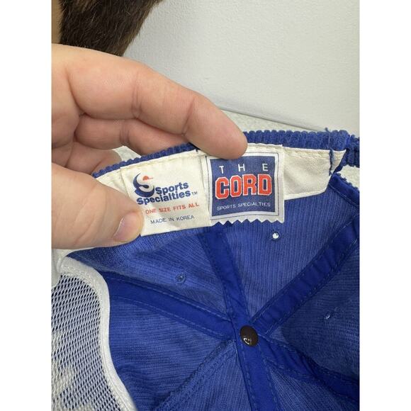 Vintage Seattle Seahawks Sports Specialties Hat CORD Corduroy Cap Script NFL - Picture 10 of 10